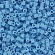 Miyuki square - cubes 1.8mm - Opaque turqouise blue matted ab SB18-413FR